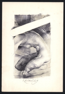 Oldřich Kulhánek (1940 – 2013) - Akt (litografie)
