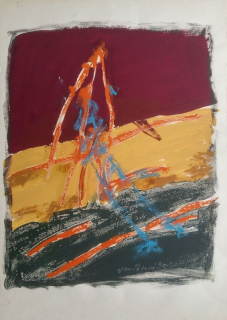 Anna Vančátová - Bez názvu (tempera)