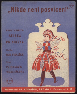 Nikde není posvícení - píseň z operety: Selská princezka