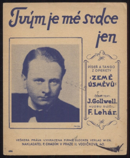 Tvým je mé srdce jen - píseň a tango z operety "Země úsměvů"
