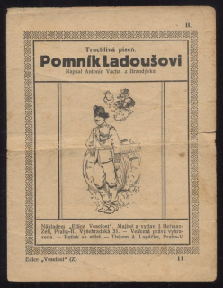 Pomník Ladoušovi - truchlivá píseň