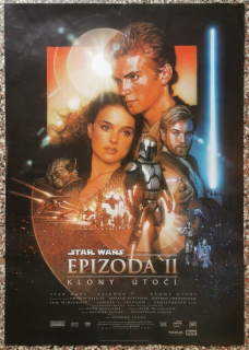 Hvězdné války: Epizoda II - Klony útočí (filmový plakát)