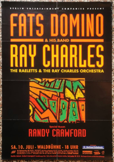 Fats Domino & Ray Charles Tour (hudební plakát)