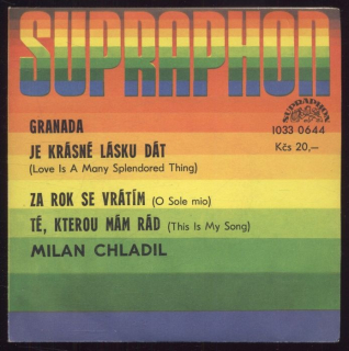 Milan Chladil - Granada; Je krásné lásku dát / Za rok se vrátím; Té, kterou mám rád (EP)