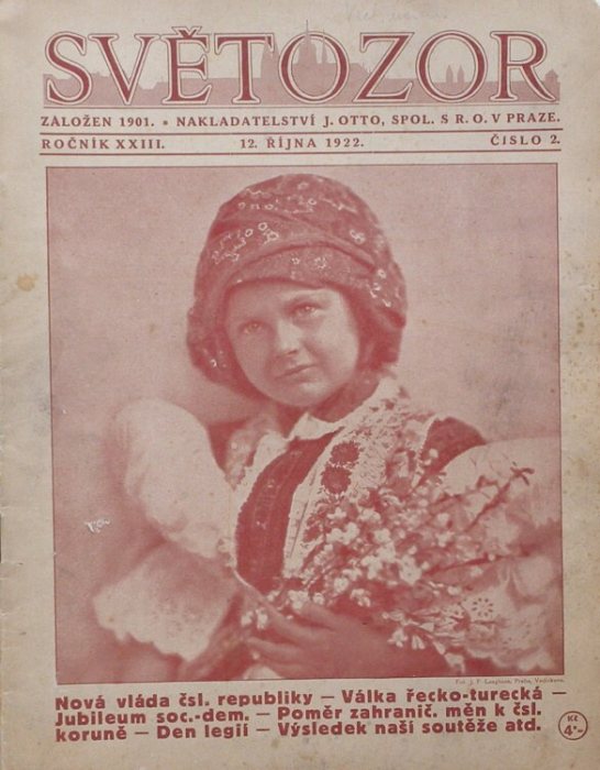 Světozor - ročník 23 (1922-1923) 26 čísel