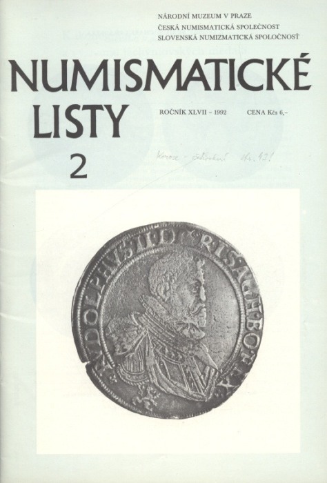 Numismatické listy 1992 (kompletní 47. ročník, 6 čísel)
