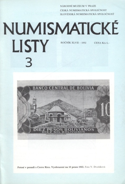 Numismatické listy 1992 (kompletní 47. ročník, 6 čísel)