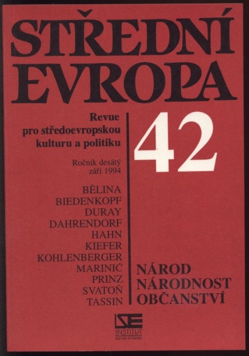 Střední Evropa 1994 (36-45, 10 čísel) kompletní ročník