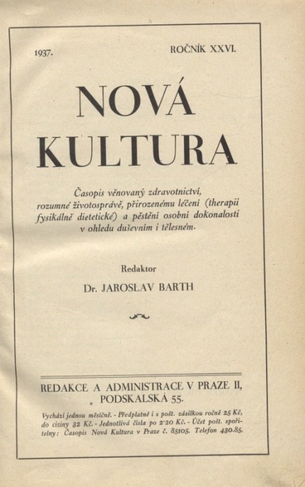 Nová kultura 1937 (Ročník XXVI.)