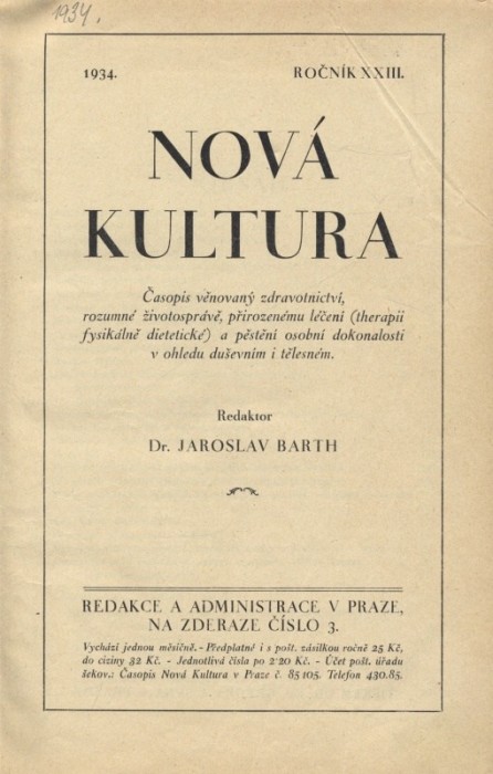 Nová kultura 1934 (Ročník XXIII.)