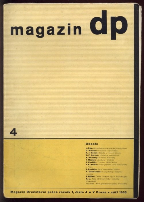Jak žijeme, Magazín DP 1933-1934, Obrázkový a kulturní magazín (1. ročník - kompletní) 1-10