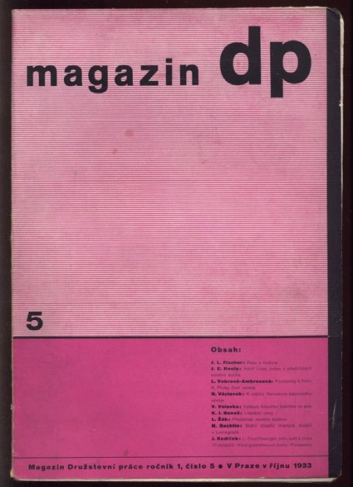Jak žijeme, Magazín DP 1933-1934, Obrázkový a kulturní magazín (1. ročník - kompletní) 1-10