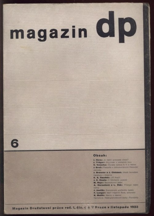 Jak žijeme, Magazín DP 1933-1934, Obrázkový a kulturní magazín (1. ročník - kompletní) 1-10