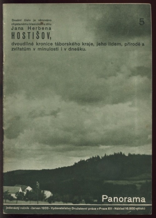 Panorama. Zpravodaj DP 1933-1934 (11. ročník - nekompletní) chybí číslo 9