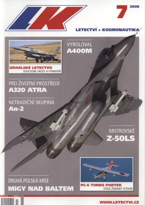 Letectví a kosmonautika 2008 (kompletní ročník, 12 čísel)