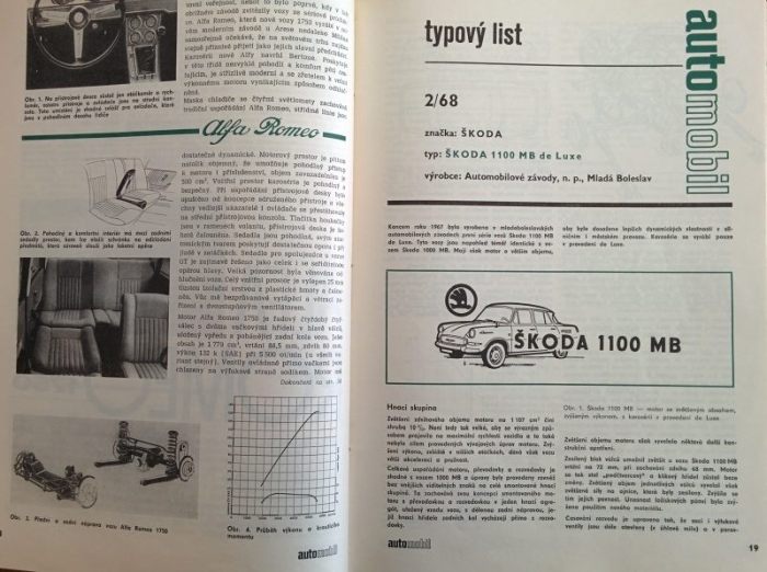 Automobil 1968 (nekompletní 12.ročník, 10 čísel, chybí číslo 6, 9) vázáno