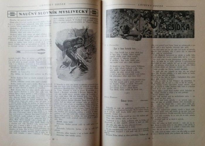 Lovecký obzor 1930. Časopis věnovaný myslivecké vědě a praxi (kompletní 28. ročník, vázáno)