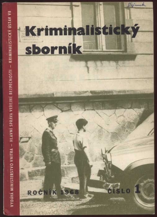 Kriminalistický sborník 1968 (čísla 1 až 12) kompletní ročník