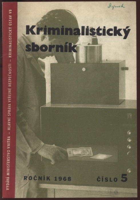 Kriminalistický sborník 1968 (čísla 1 až 12) kompletní ročník