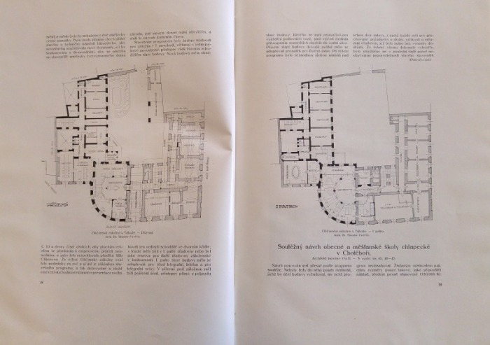 Architektonický obzor 1913 (kompletní 12. ročník, 12 čísel) vázáno