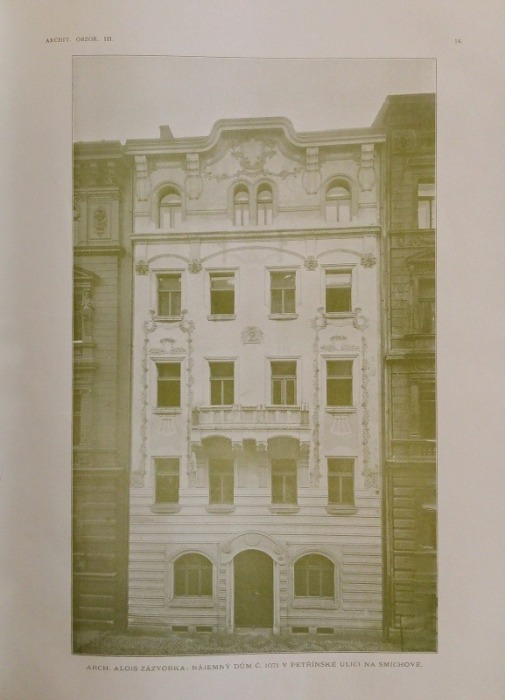 Architektonický obzor 1904 (kompletní 3. ročník, 12 čísel) vázáno