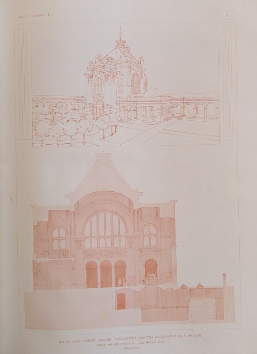 Architektonický obzor 1904 (kompletní 3. ročník, 12 čísel) vázáno