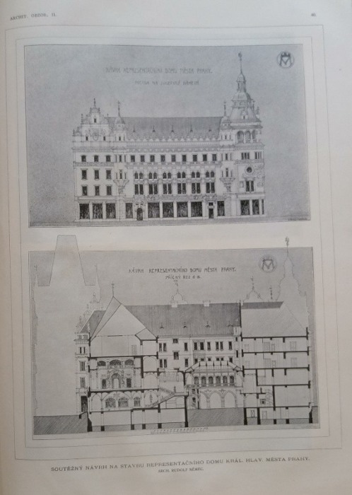 Architektonický obzor 1903 (kompletní 2. ročník, 12 čísel) vázáno
