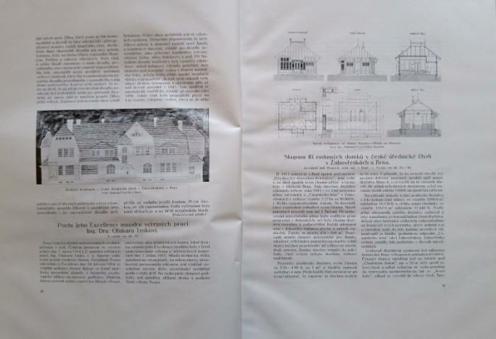Architektonický obzor 1914 (kompletní 13. ročník, 12 čísel) vázáno