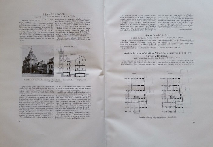 Architektonický obzor 1914 (kompletní 13. ročník, 12 čísel) vázáno