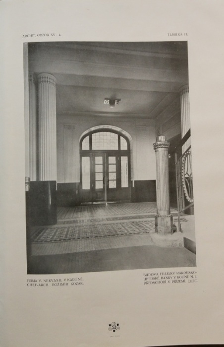 Architektonický obzor 1916 (kompletní 15. ročník, 12 čísel) vázáno