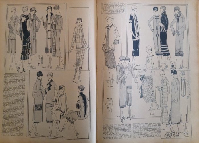 List paní a dívek 1924/1925 od čísla 27 Pražanka (kompletní ročník, 52 čísel) vázáno