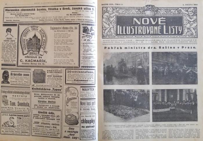 Nové ilustrované listy 1923 (kompletní 30. ročník, 52 čísel) vázáno