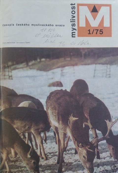 Myslivost 1975 (kompletní ročník, 12 čísel) vázáno