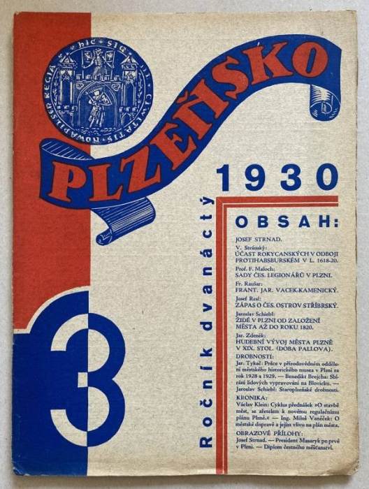 Plzeňsko 1930 (čísla 1 až 6) kompletní 12. ročník