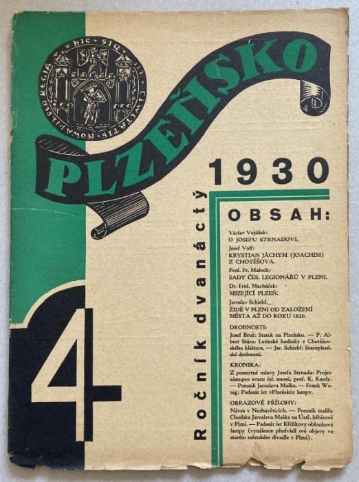 Plzeňsko 1930 (čísla 1 až 6) kompletní 12. ročník