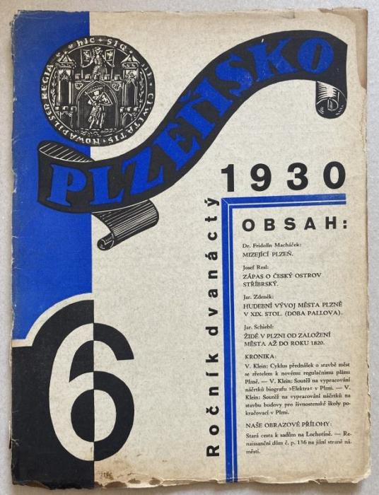 Plzeňsko 1930 (čísla 1 až 6) kompletní 12. ročník
