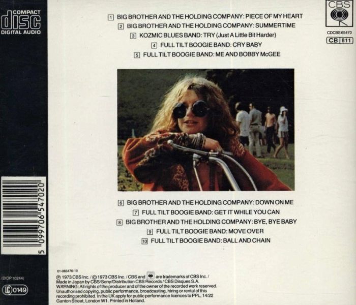 Janis Joplin - Janis Joplin's Greatest Hits (CD)