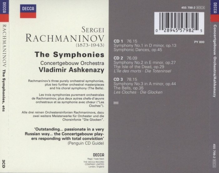 Rachmaninov, Sergei - The Symphonies (3CD)