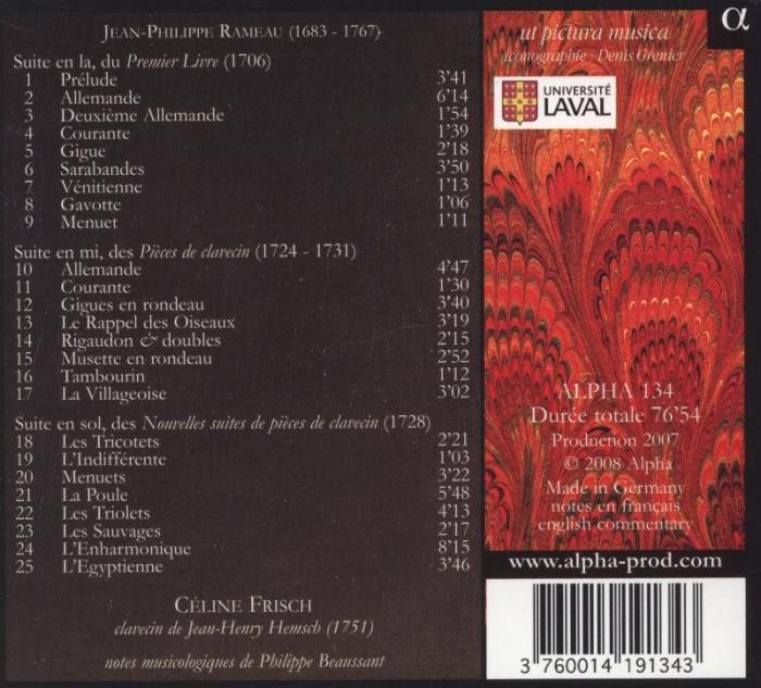 Rameau, Jean-Philippe - Piéces de clavecin