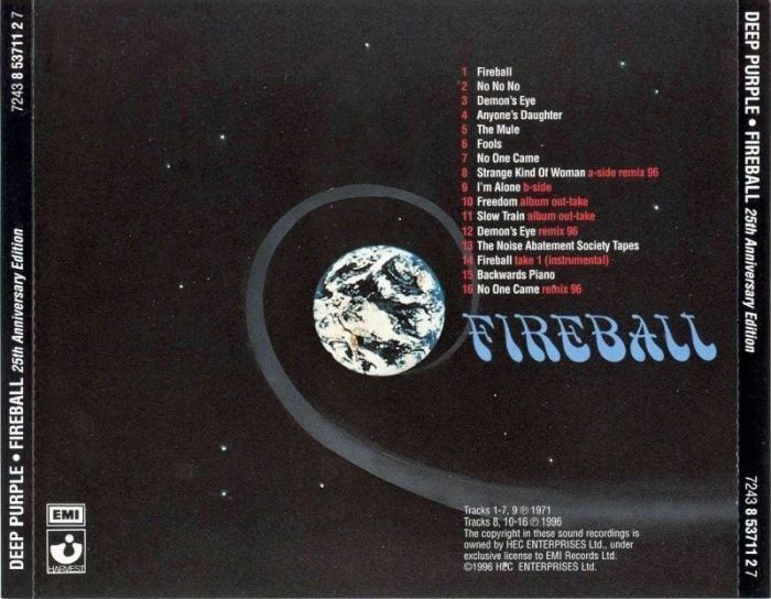 Deep Purple - Fireball (Remastered, 25th Anniversary Edition) (CD)
