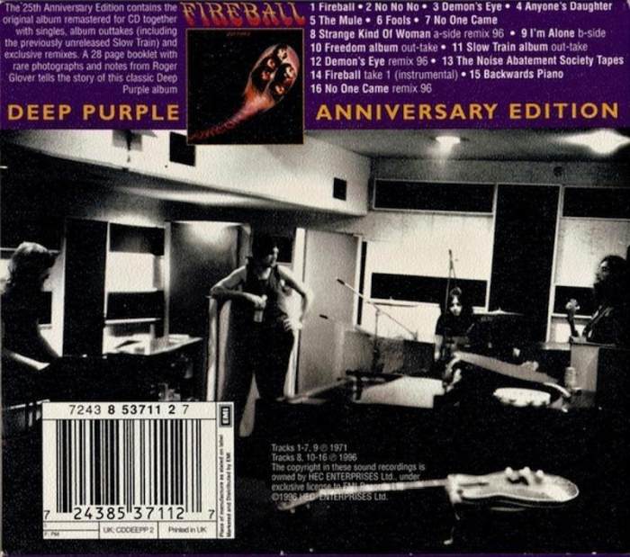 Deep Purple - Fireball (Remastered, 25th Anniversary Edition) (CD)