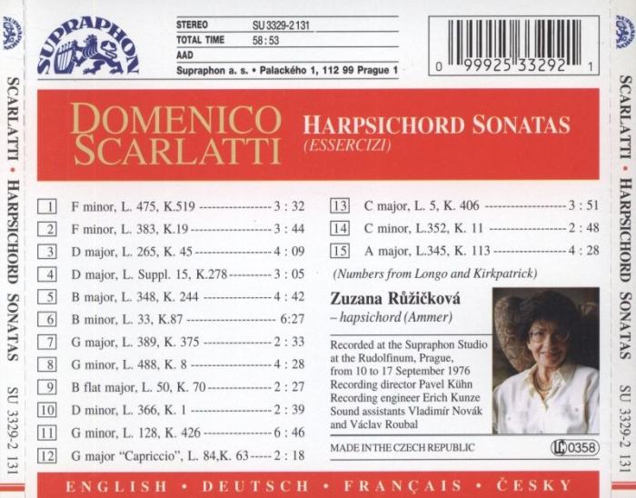 Scarlatti, Domenico - Harpsichord onatas (CD)