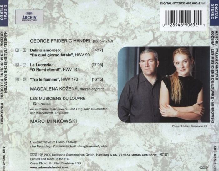 Kožená, Magdalena - Handel Italian Cantatas (CD)