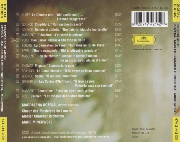 Kožená, Magdalena - French Arias (CD)