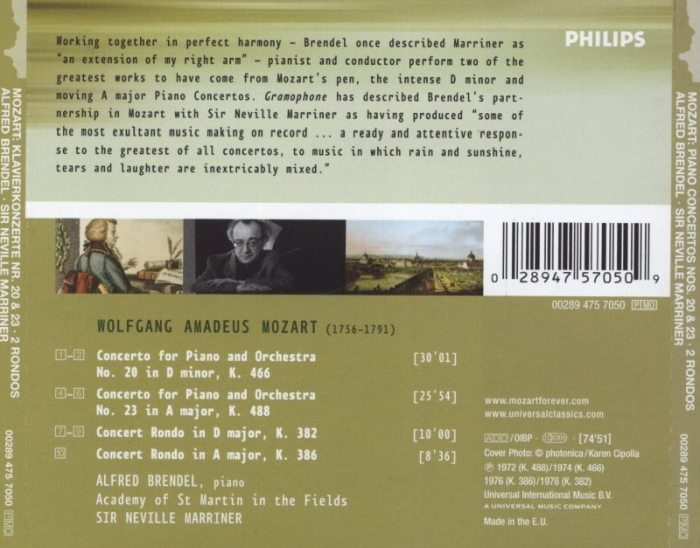 Mozart, Wolfgang Amadeus - Piano Concertos Nos. 20 a 23 / 2 Rondos (CD)
