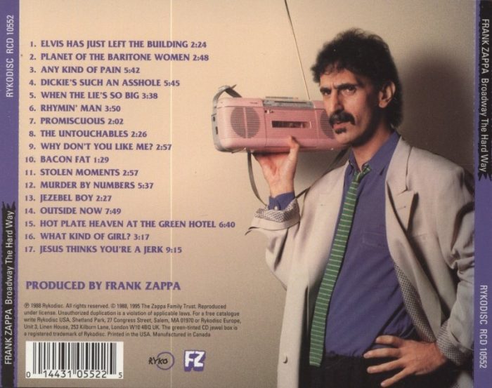Frank Zappa - Broadway the Hard Way (CD)