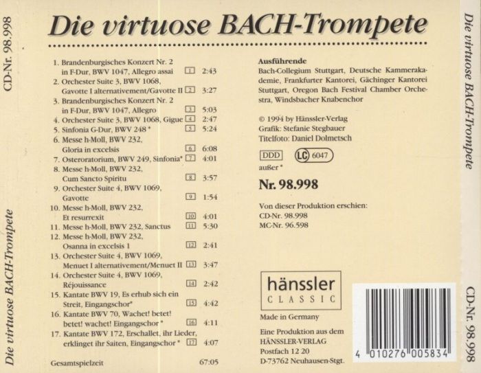 Die virtuose BACH-Trompete (CD)