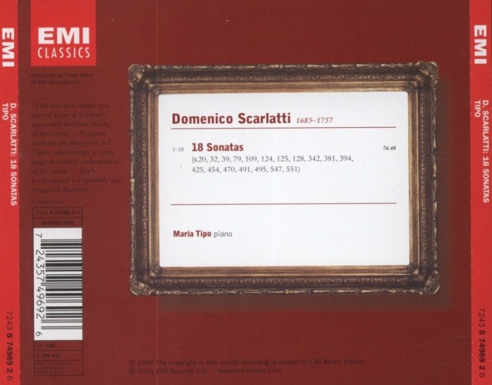 Scarlatti, Domenico - 18 Sonatas (CD)