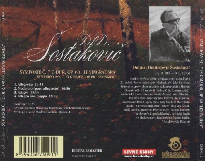 Šostakovič, Dmitrij Dmitrijevič - Symfonie č. 7 C-dur, op. 60 "Leningradská" (CD)