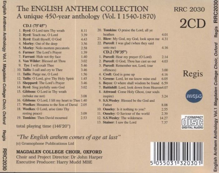 The English Anthem Anthology (2CD)